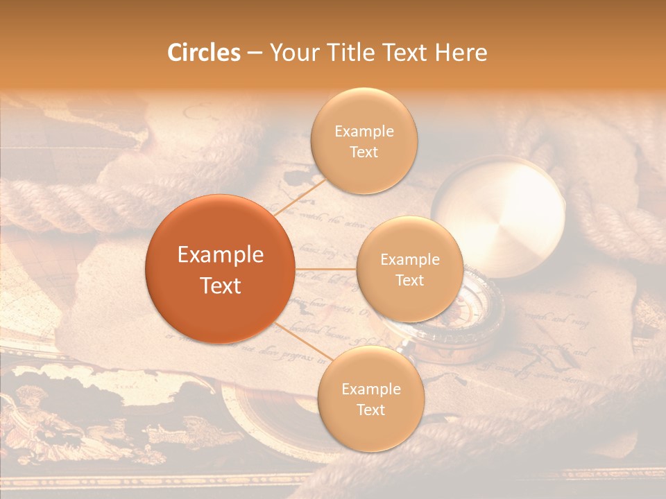 Navigate Compass Background PowerPoint Template