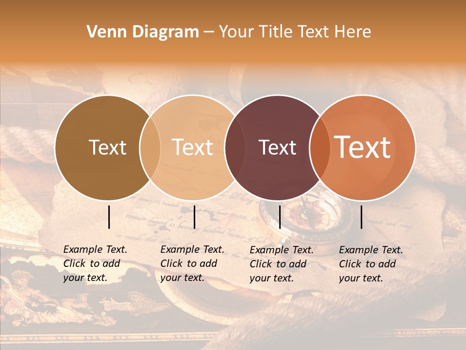 Navigate Compass Background PowerPoint Template