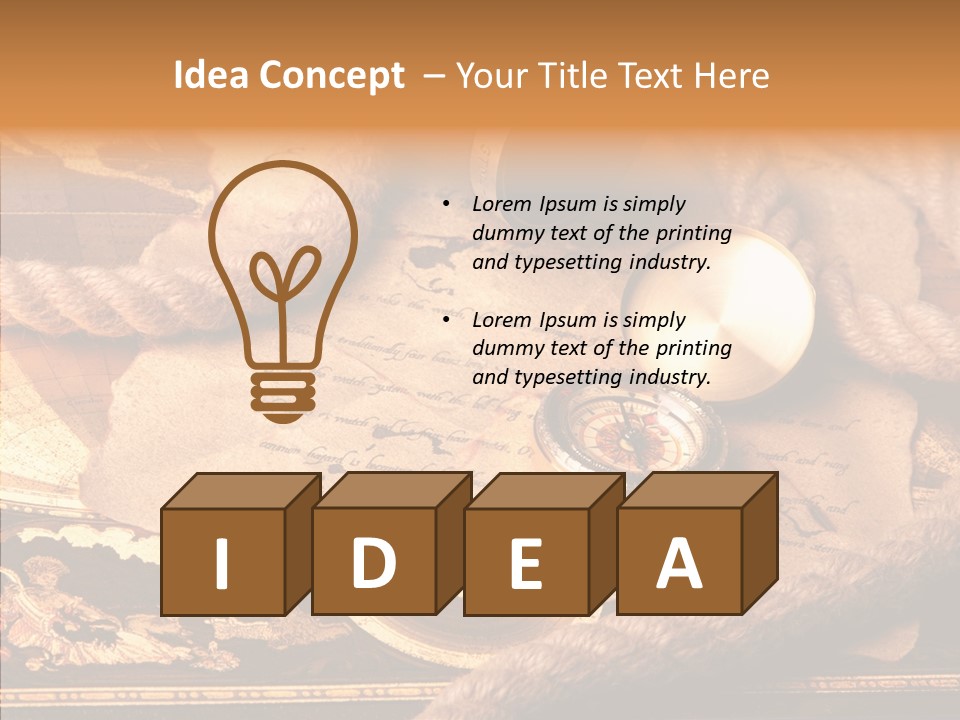 Navigate Compass Background PowerPoint Template