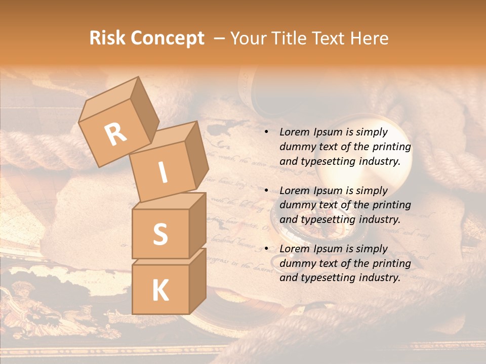 Navigate Compass Background PowerPoint Template