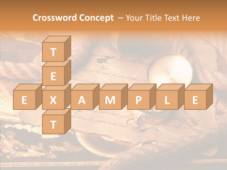 Navigate Compass Background PowerPoint Template