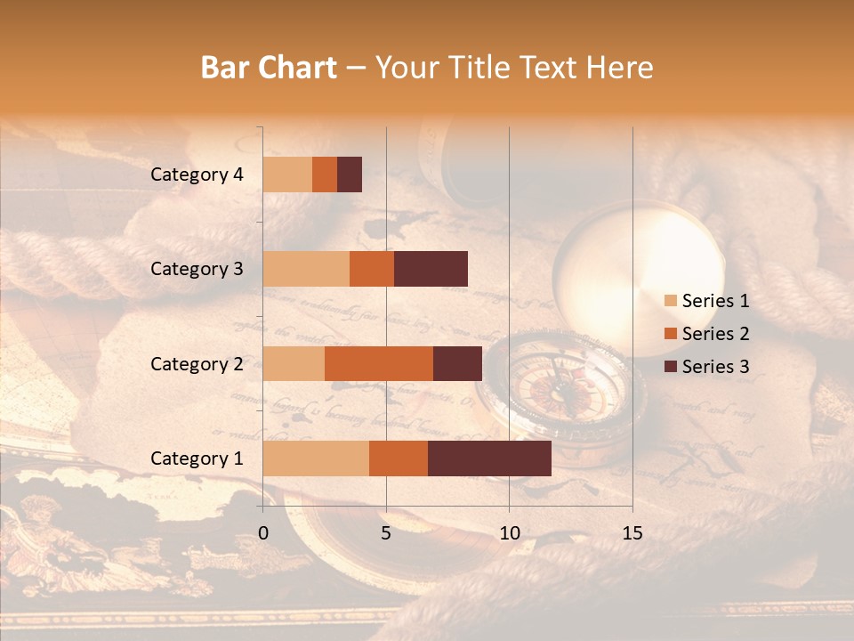 Navigate Compass Background PowerPoint Template