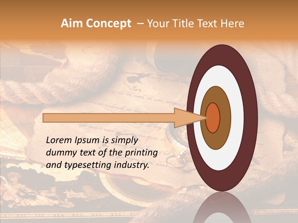 Navigate Compass Background PowerPoint Template