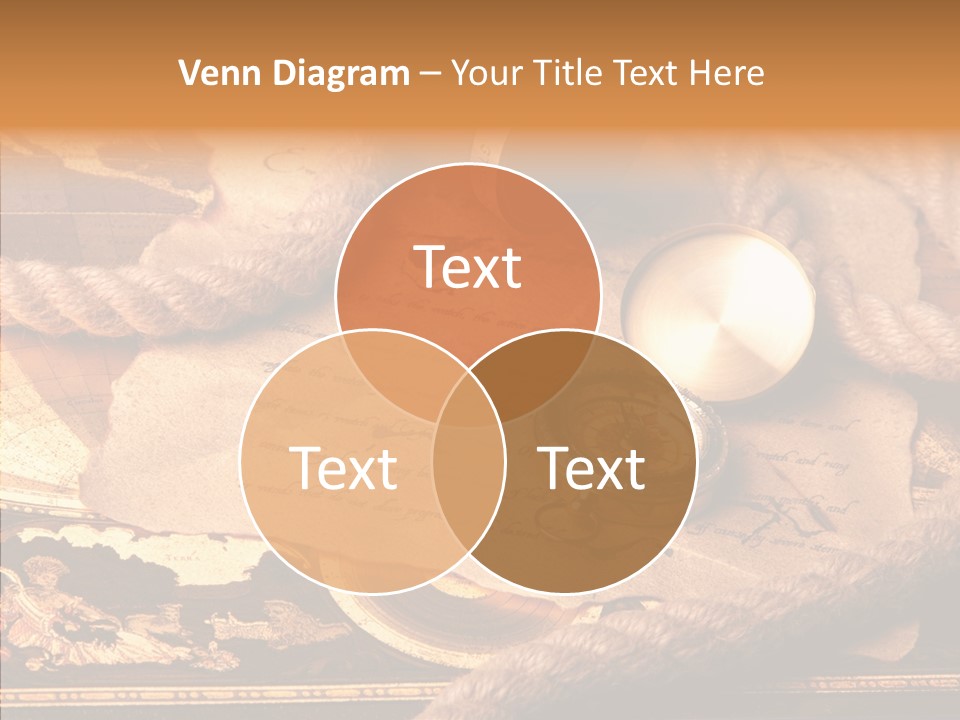 Navigate Compass Background PowerPoint Template