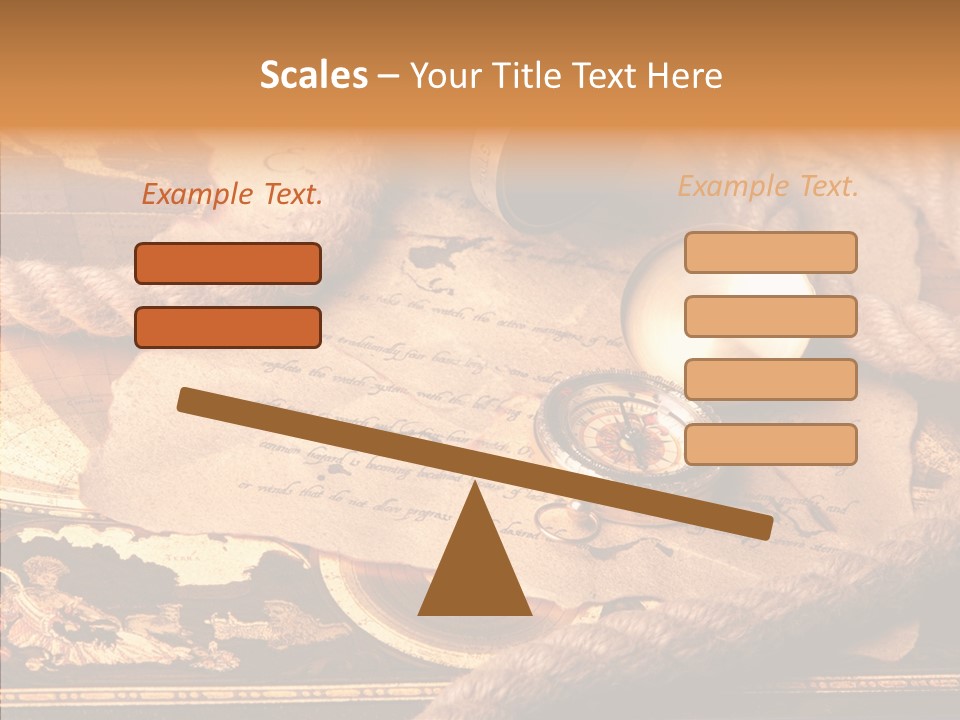 Navigate Compass Background PowerPoint Template