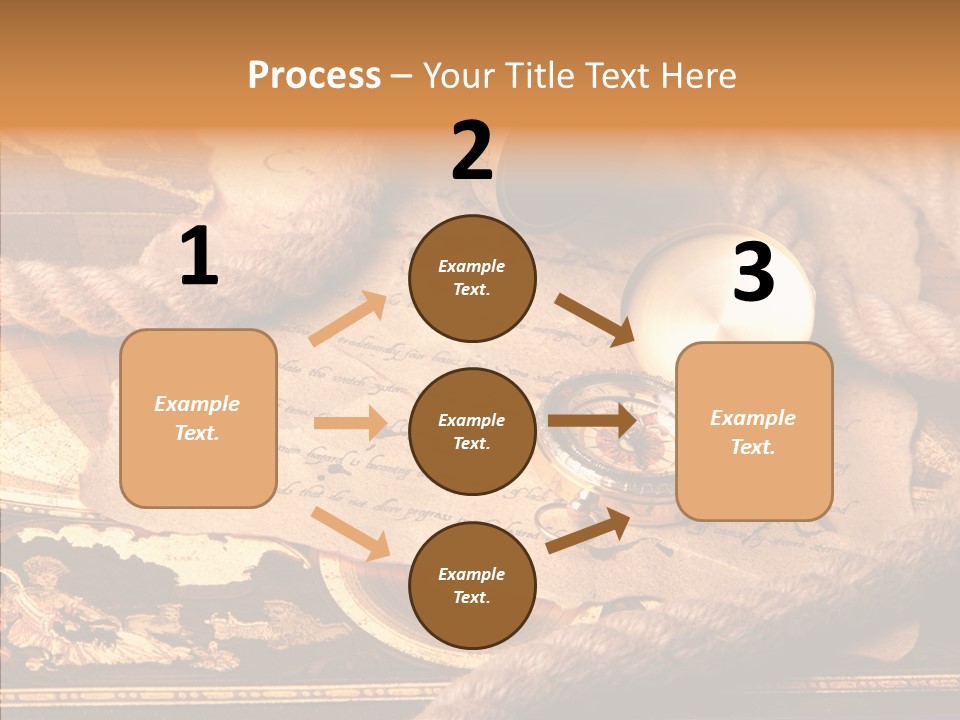 Navigate Compass Background PowerPoint Template