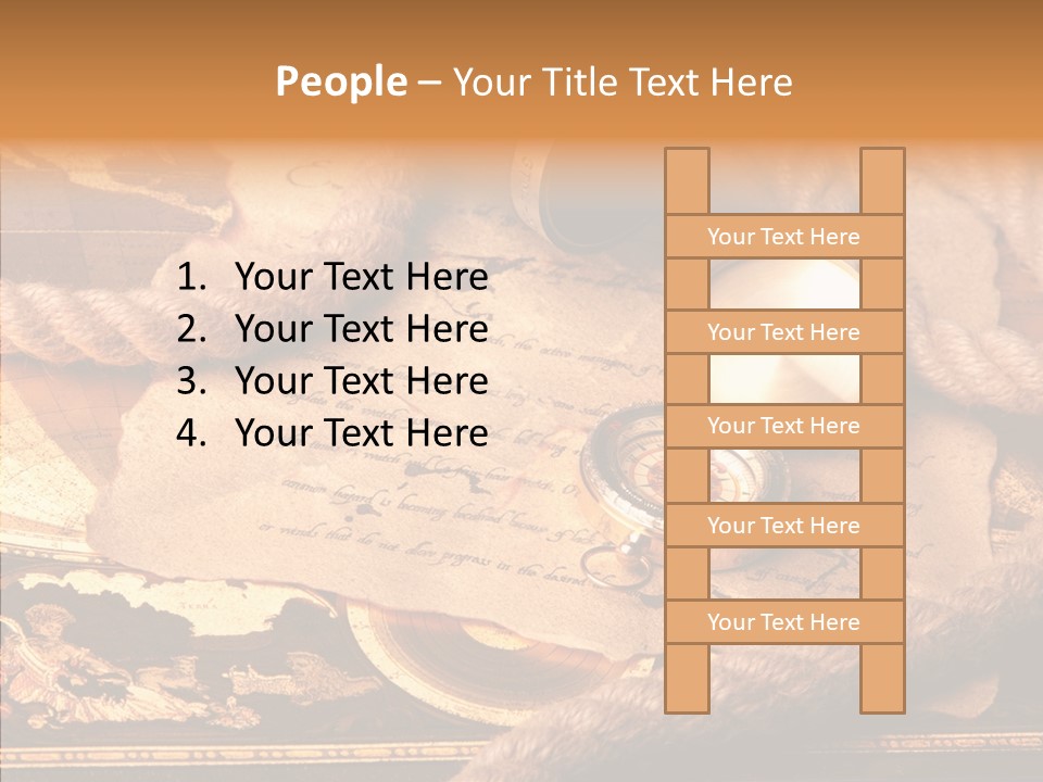 Navigate Compass Background PowerPoint Template