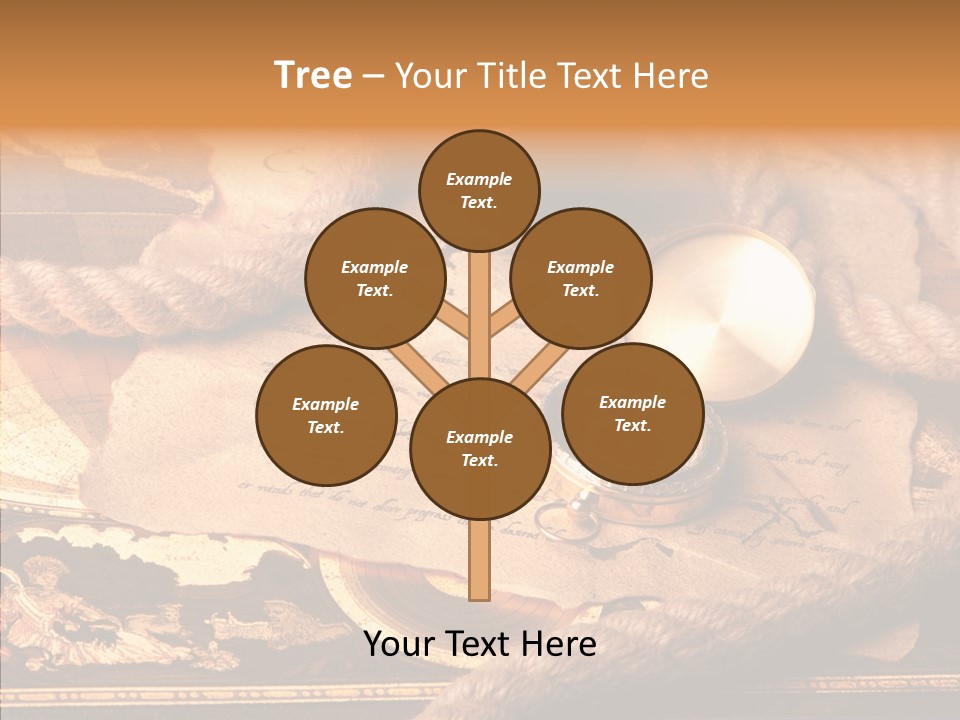 Navigate Compass Background PowerPoint Template