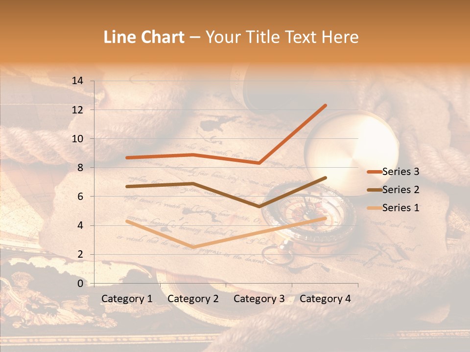 Navigate Compass Background PowerPoint Template