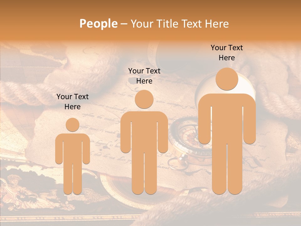 Navigate Compass Background PowerPoint Template