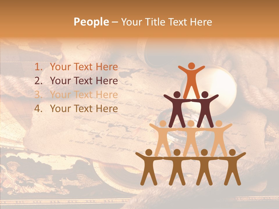 Navigate Compass Background PowerPoint Template