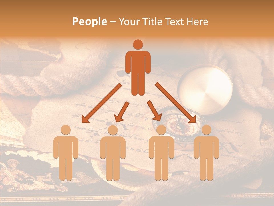 Navigate Compass Background PowerPoint Template