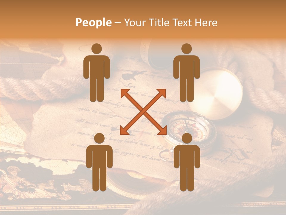 Navigate Compass Background PowerPoint Template