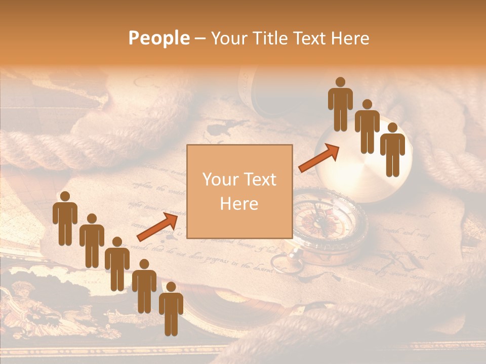 Navigate Compass Background PowerPoint Template
