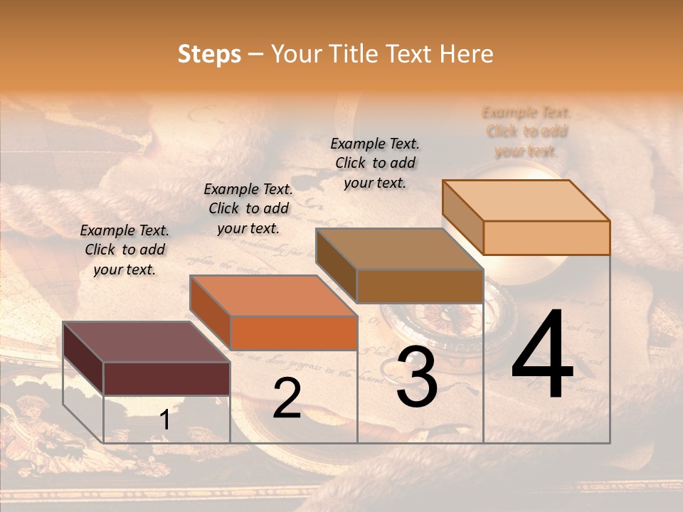 Navigate Compass Background PowerPoint Template