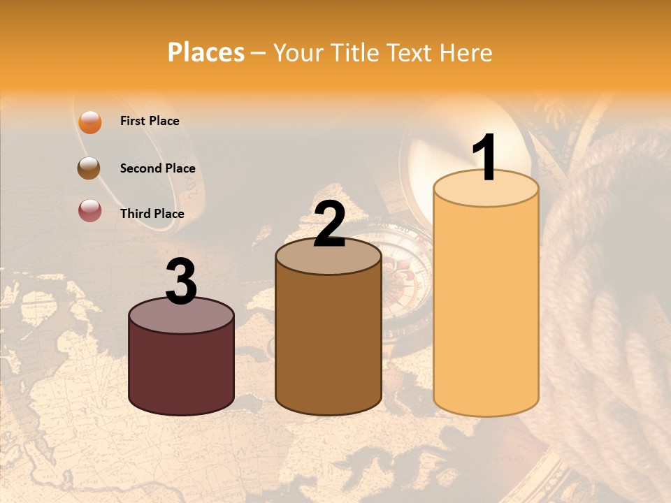 Navigation Antique Compass PowerPoint Template