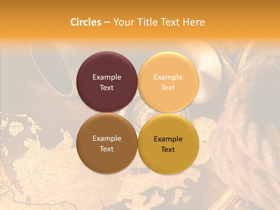 Navigation Antique Compass PowerPoint Template