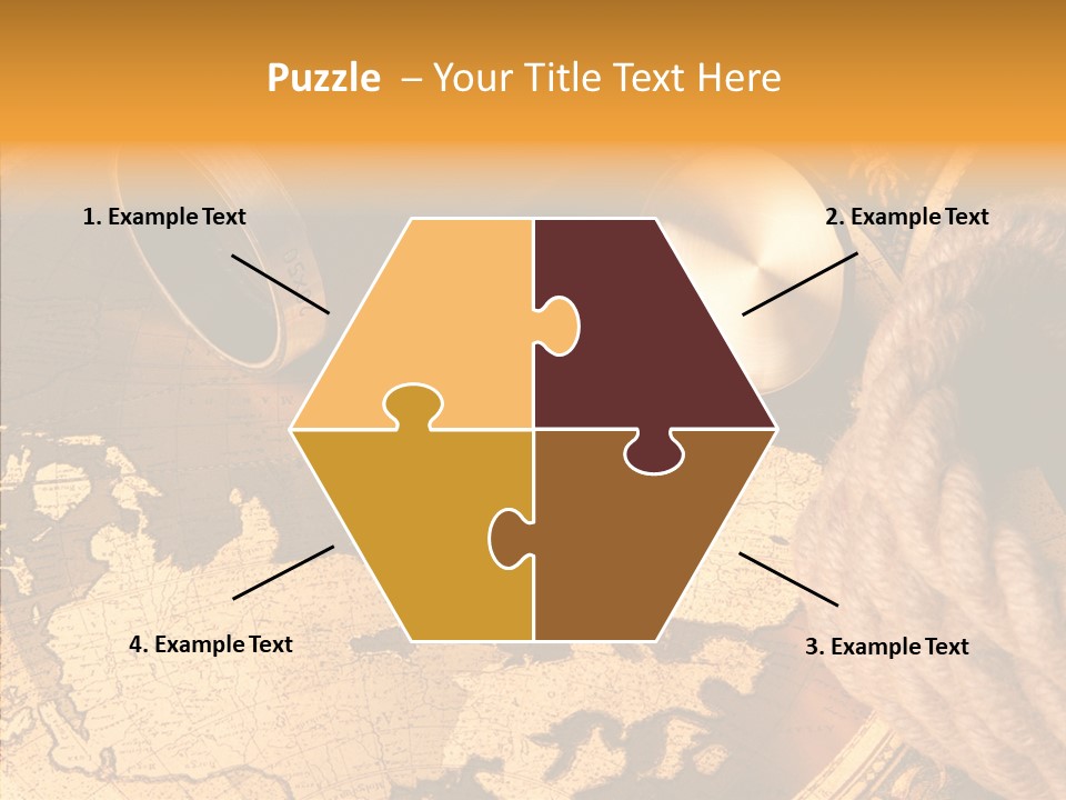 Navigation Antique Compass PowerPoint Template