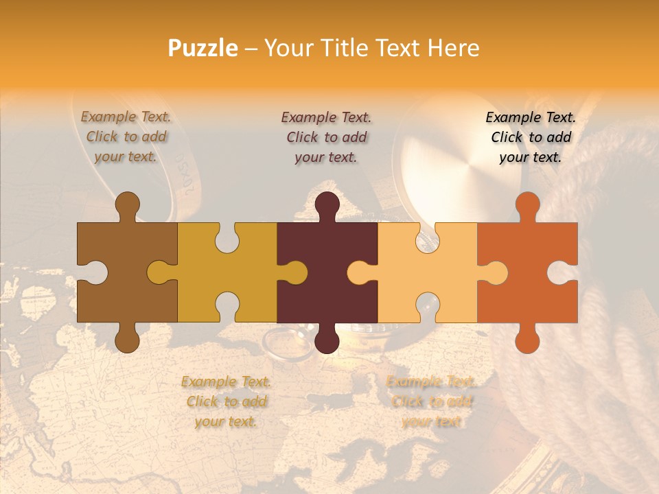 Navigation Antique Compass PowerPoint Template