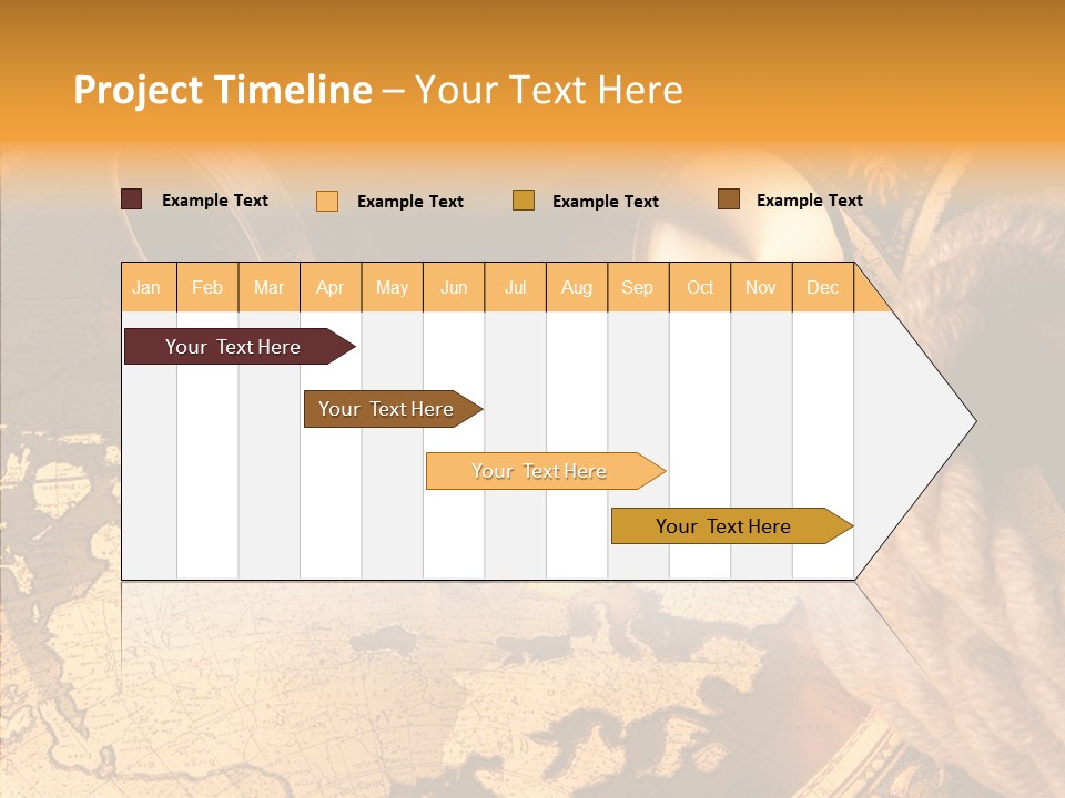 Navigation Antique Compass PowerPoint Template