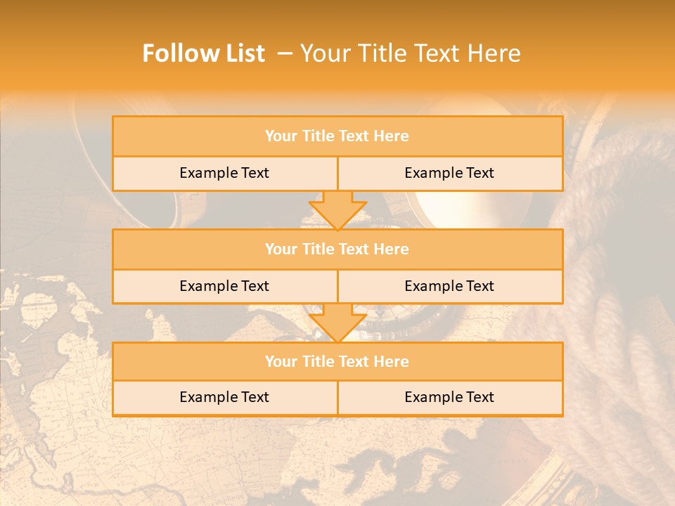 Navigation Antique Compass PowerPoint Template