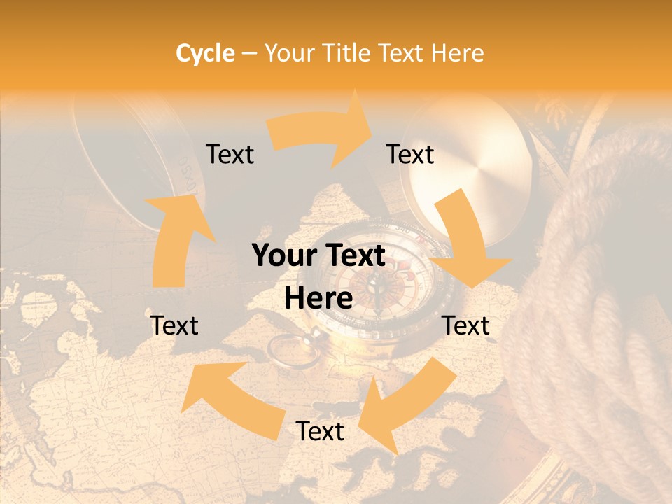 Navigation Antique Compass PowerPoint Template