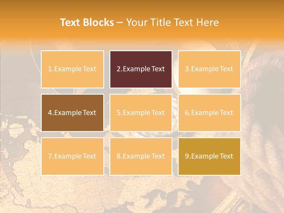 Navigation Antique Compass PowerPoint Template