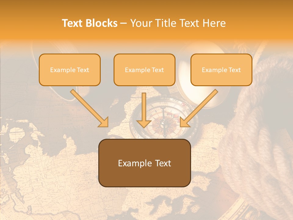 Navigation Antique Compass PowerPoint Template