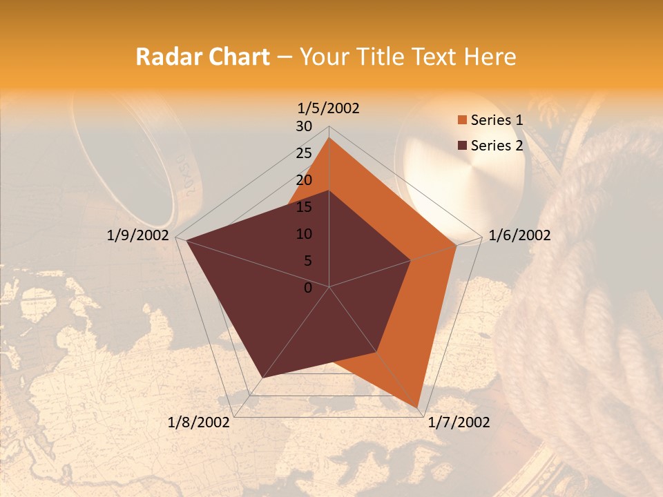 Navigation Antique Compass PowerPoint Template