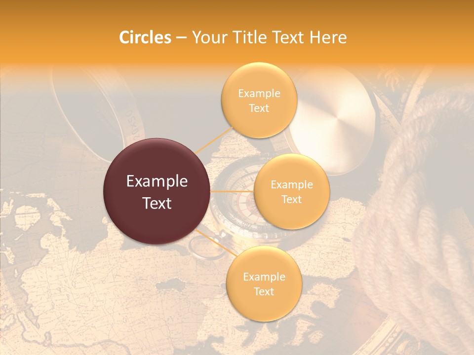 Navigation Antique Compass PowerPoint Template