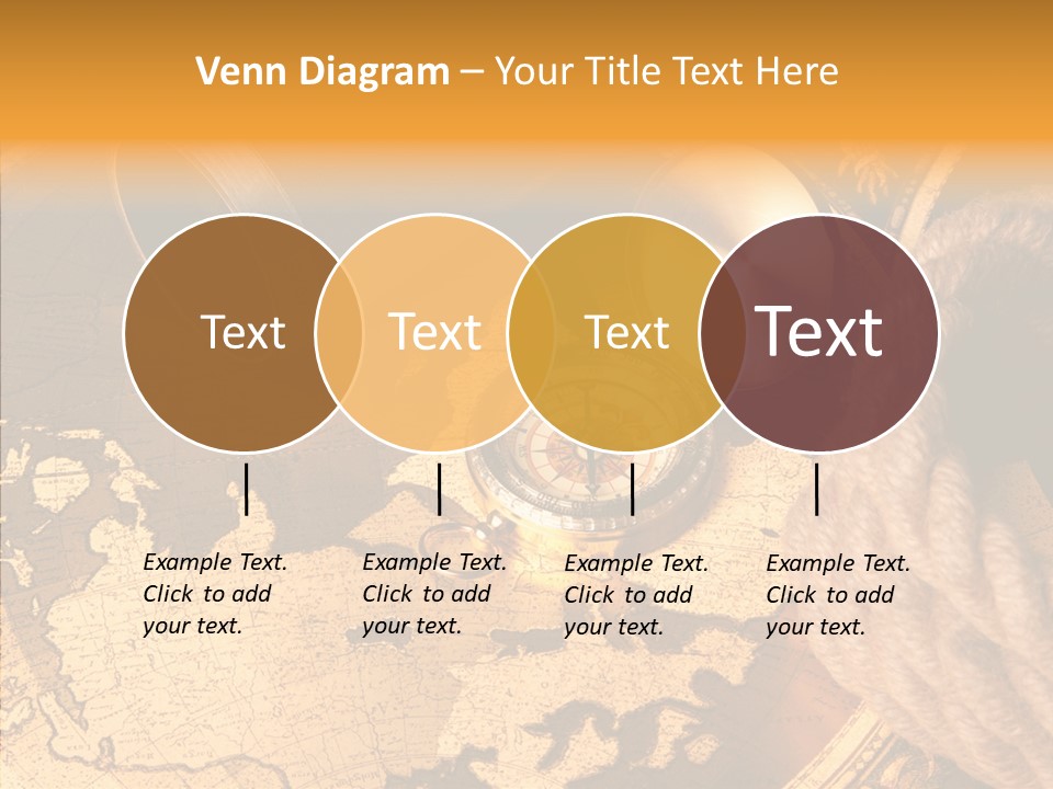 Navigation Antique Compass PowerPoint Template