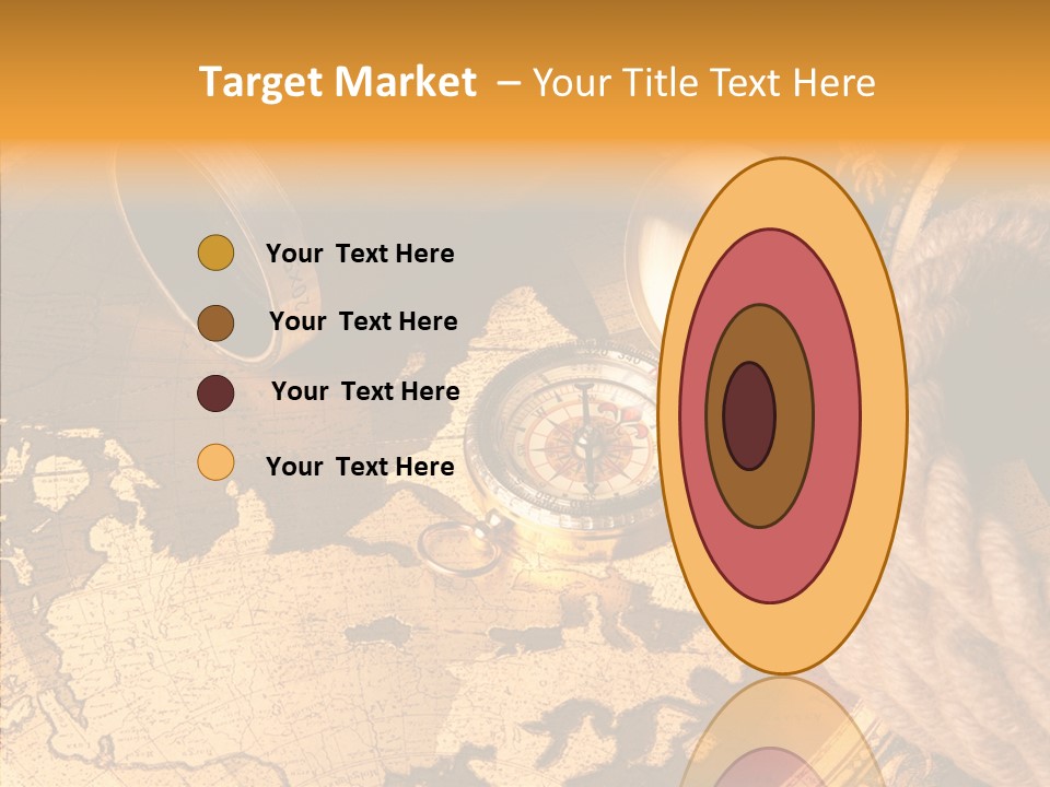Navigation Antique Compass PowerPoint Template