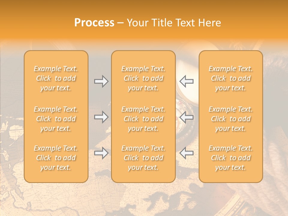 Navigation Antique Compass PowerPoint Template