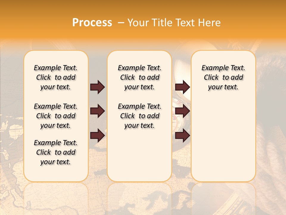 Navigation Antique Compass PowerPoint Template