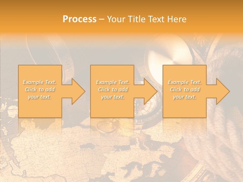 Navigation Antique Compass PowerPoint Template