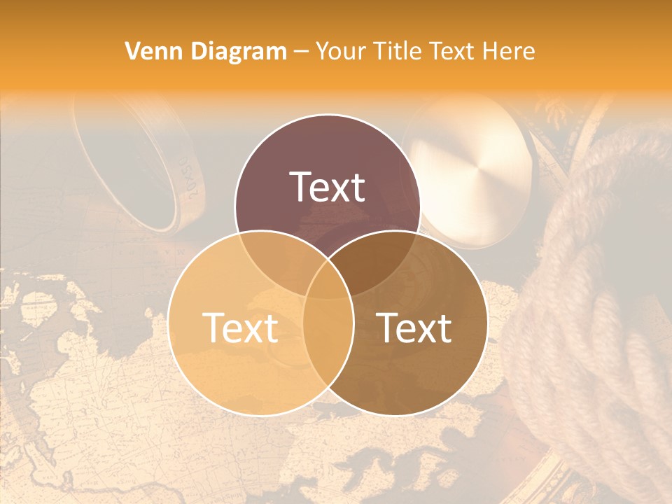 Navigation Antique Compass PowerPoint Template