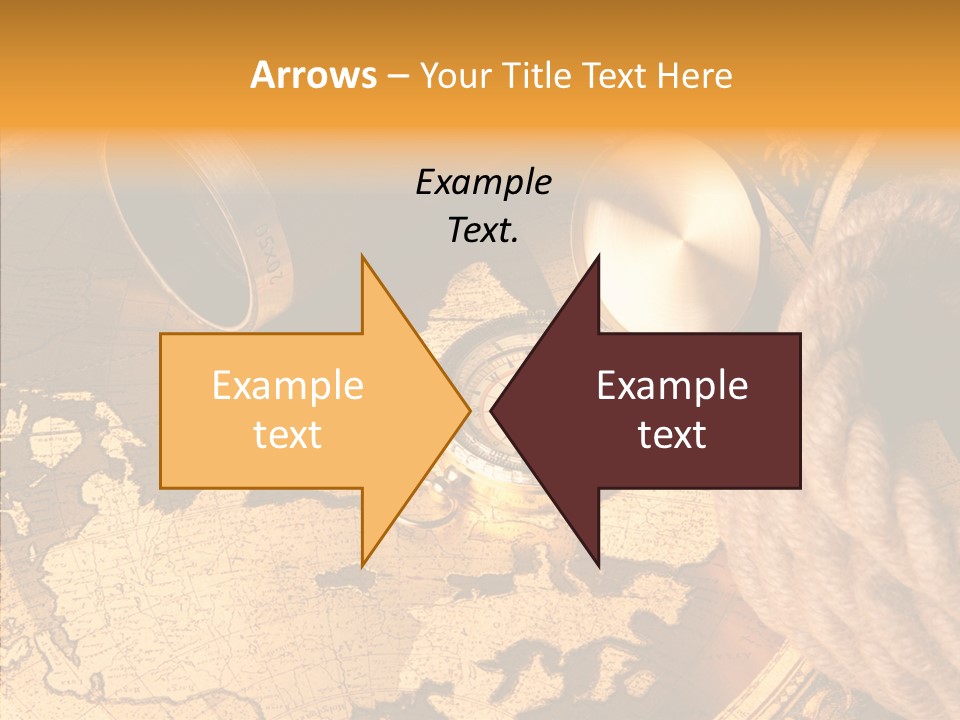 Navigation Antique Compass PowerPoint Template
