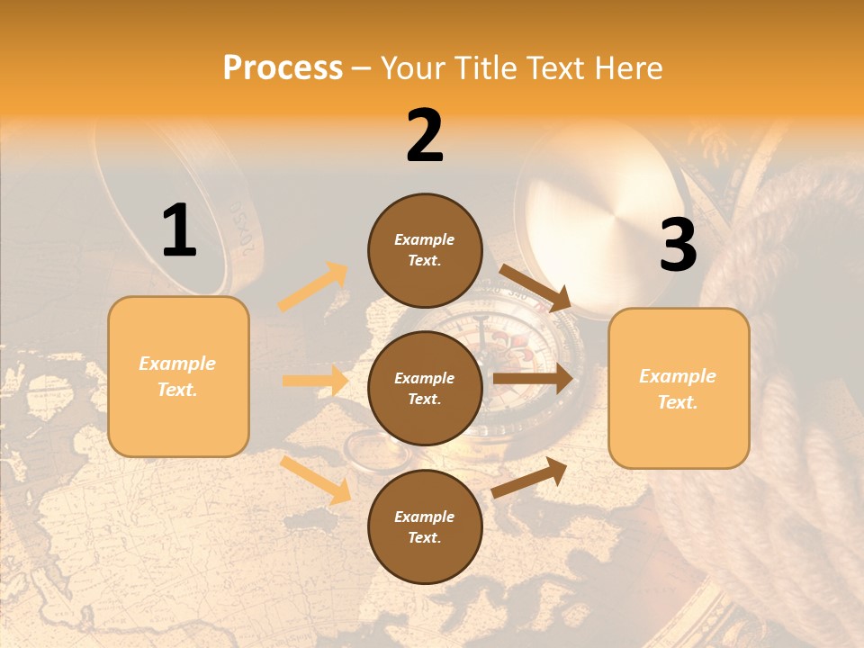 Navigation Antique Compass PowerPoint Template