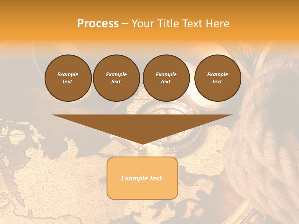 Navigation Antique Compass PowerPoint Template