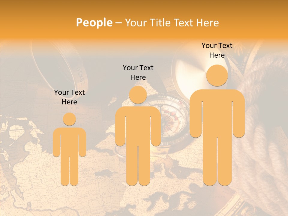Navigation Antique Compass PowerPoint Template