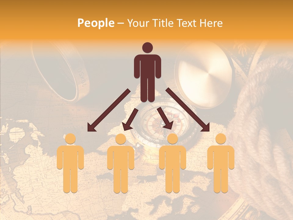 Navigation Antique Compass PowerPoint Template