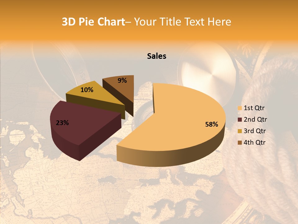 Navigation Antique Compass PowerPoint Template