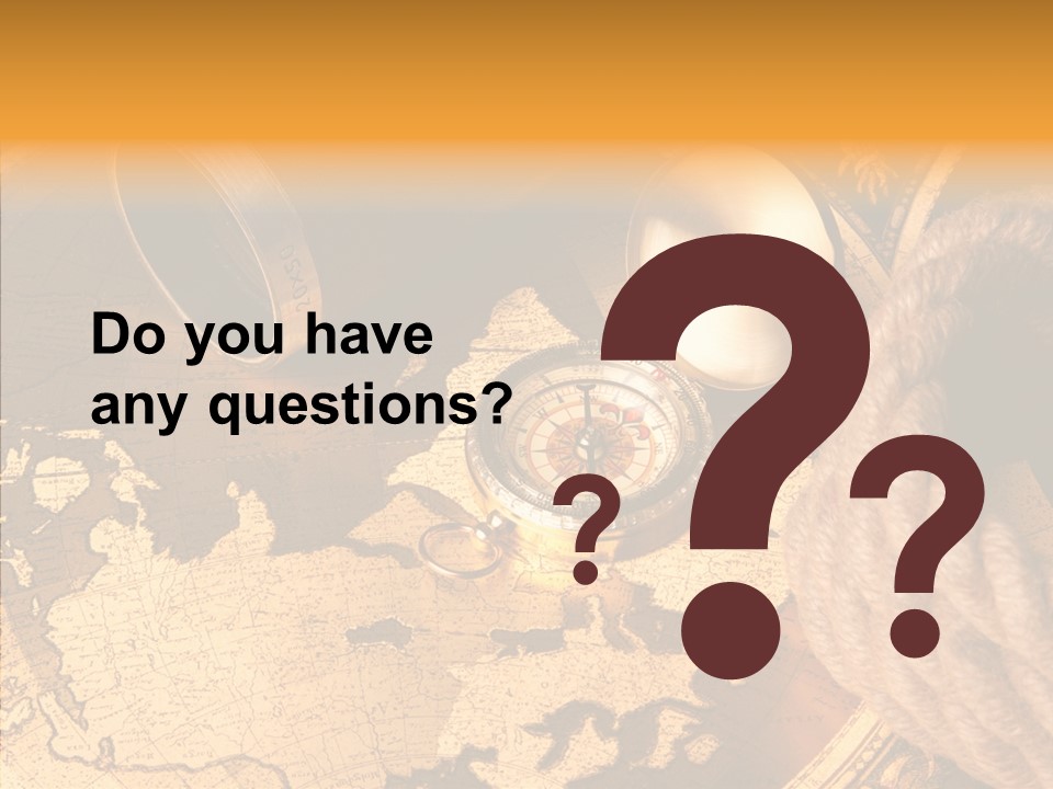 Navigation Antique Compass PowerPoint Template