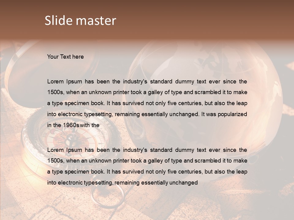 Way Telescope Retro PowerPoint Template