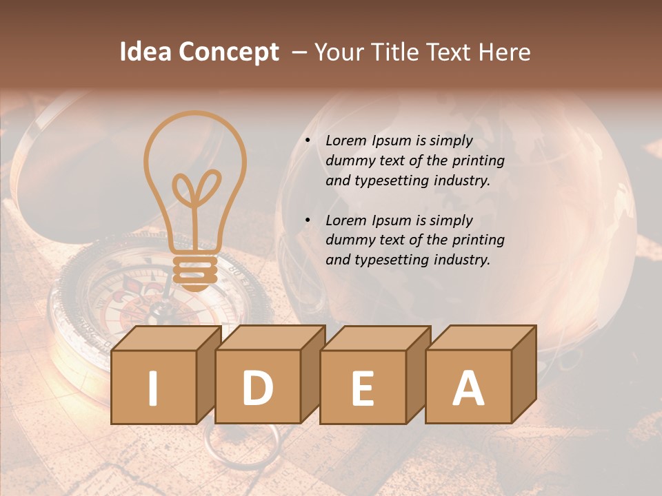 Way Telescope Retro PowerPoint Template