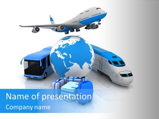 Transportation Wing Network PowerPoint Template