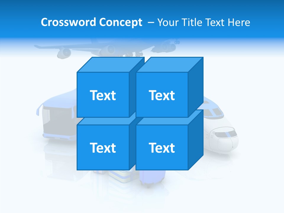 Transportation Wing Network PowerPoint Template