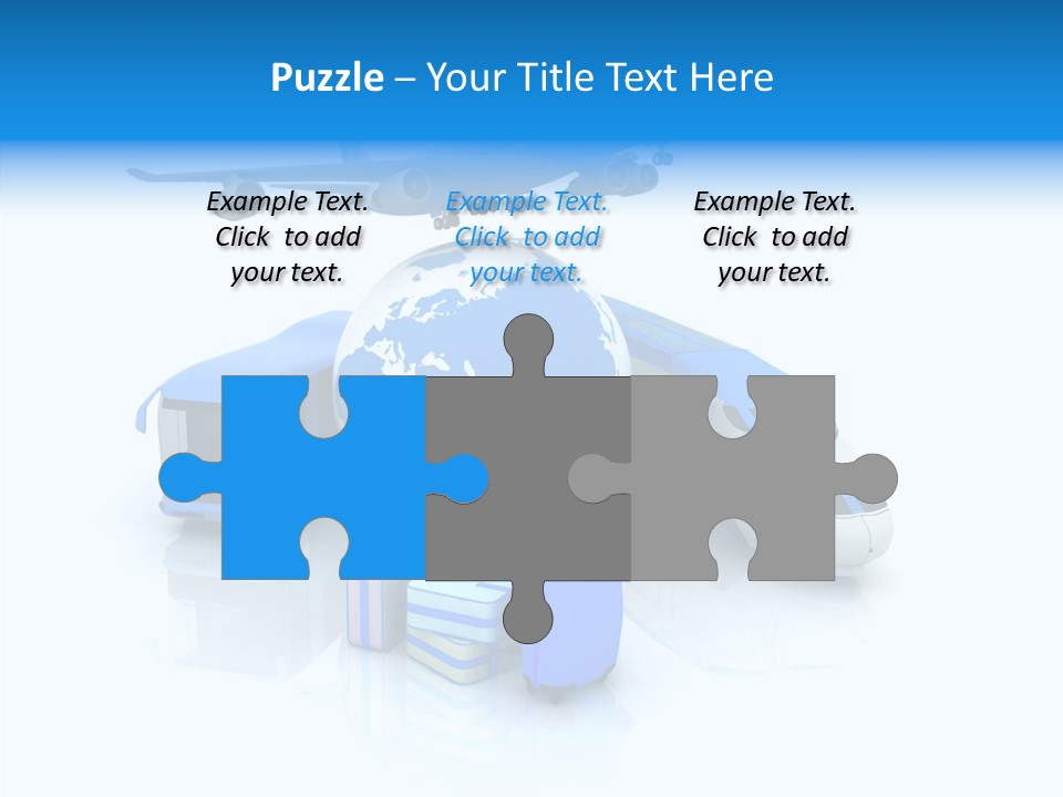 Transportation Wing Network PowerPoint Template