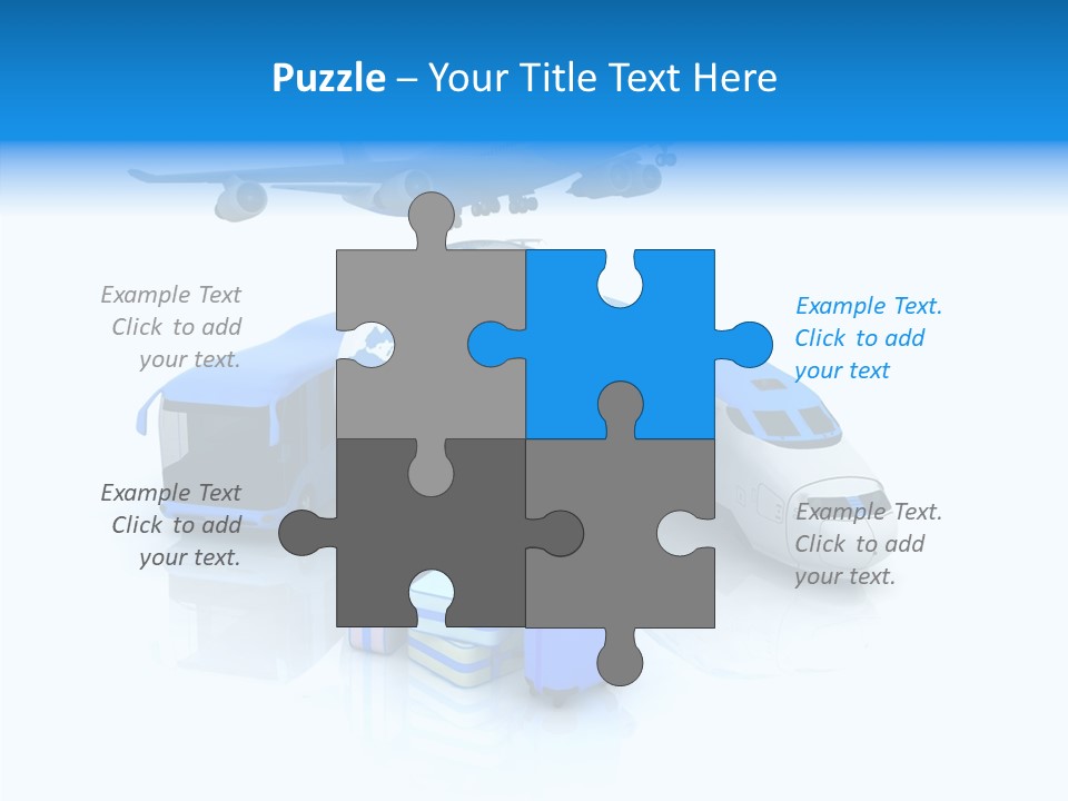 Transportation Wing Network PowerPoint Template