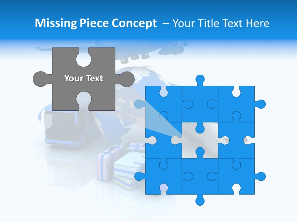 Transportation Wing Network PowerPoint Template